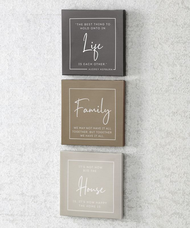 S/3 SENTIMENT WALL PRINTS