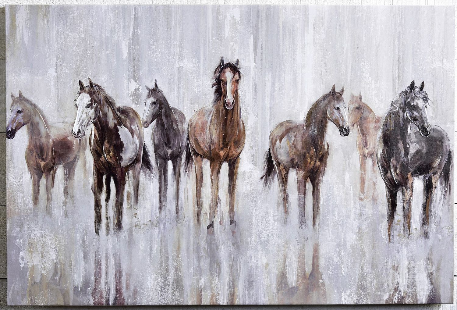 HORSES ON CANVAS