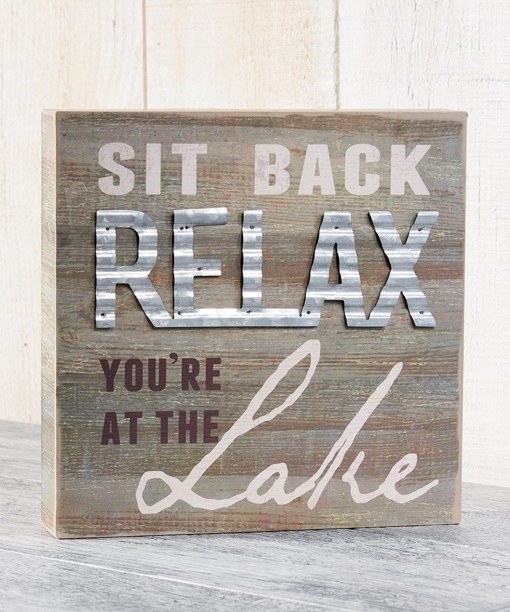 SIT BACK RELAX / LAKE