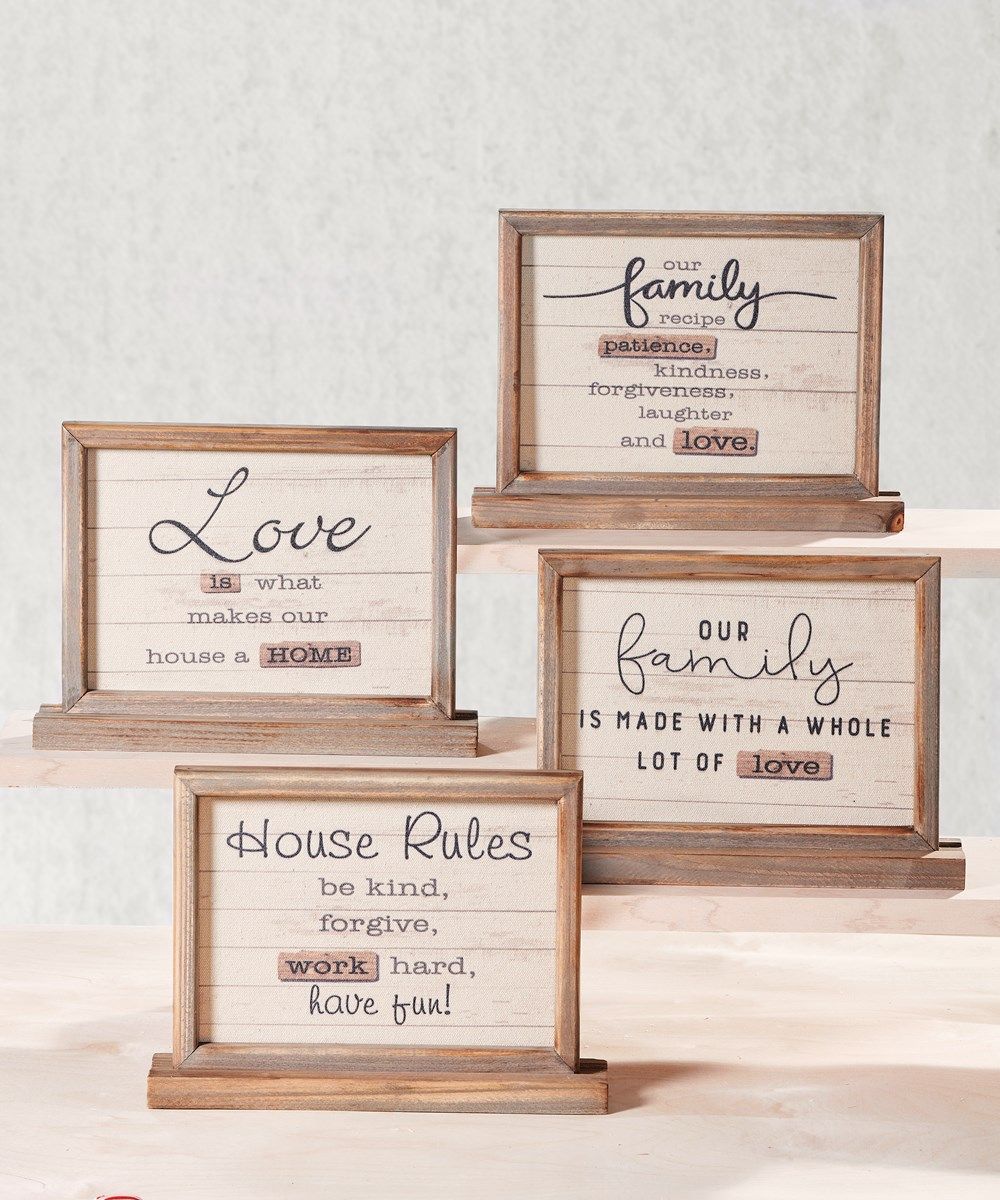 TABLE DECOR W/ SENTIMENT