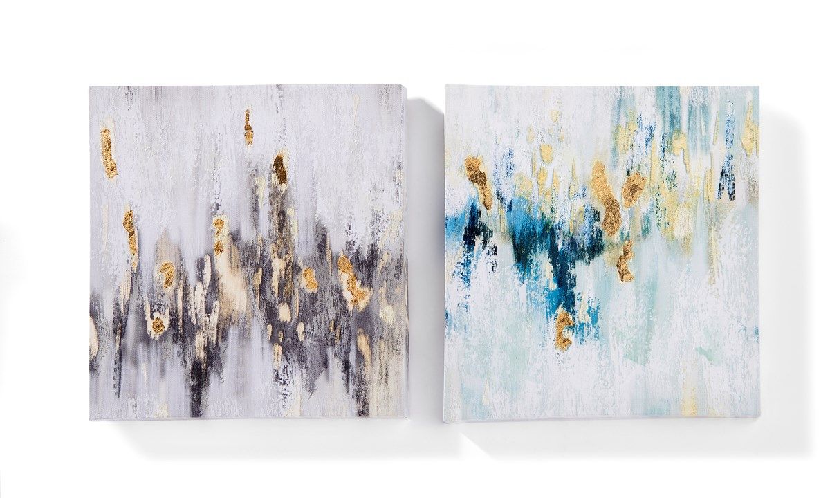 S/2 PRINTS OF GREYS ON CANVAS