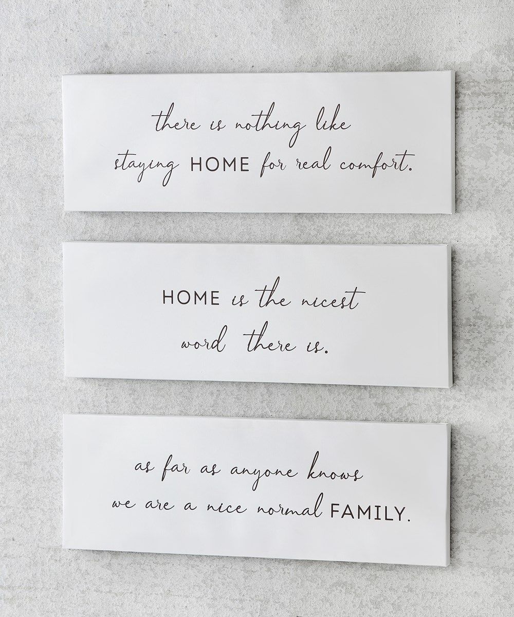 S/3 WALL SENTIMENTS