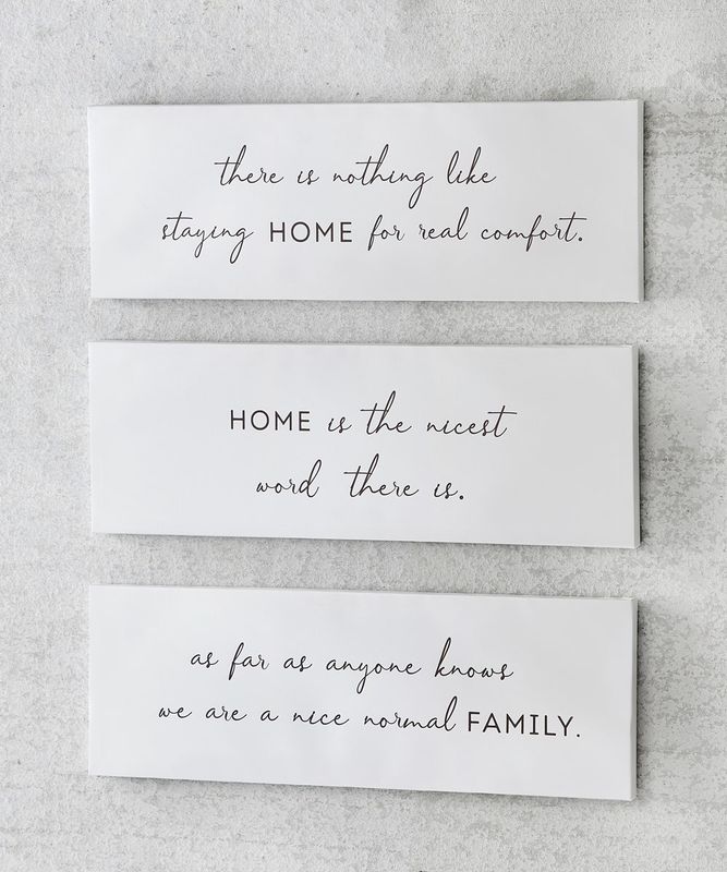 S/3 WALL SENTIMENTS