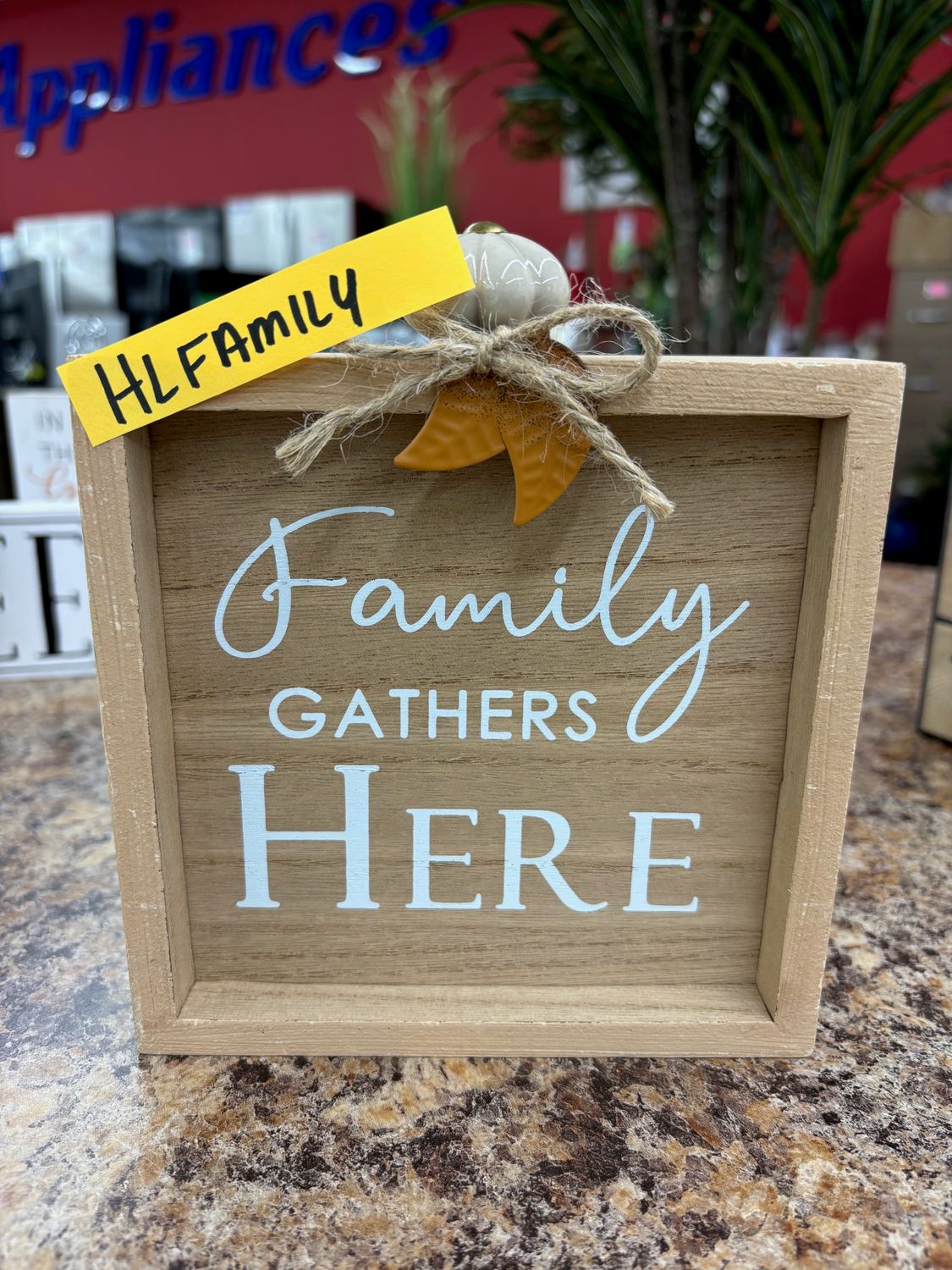 FRAME W/LEAF & PUMKIN