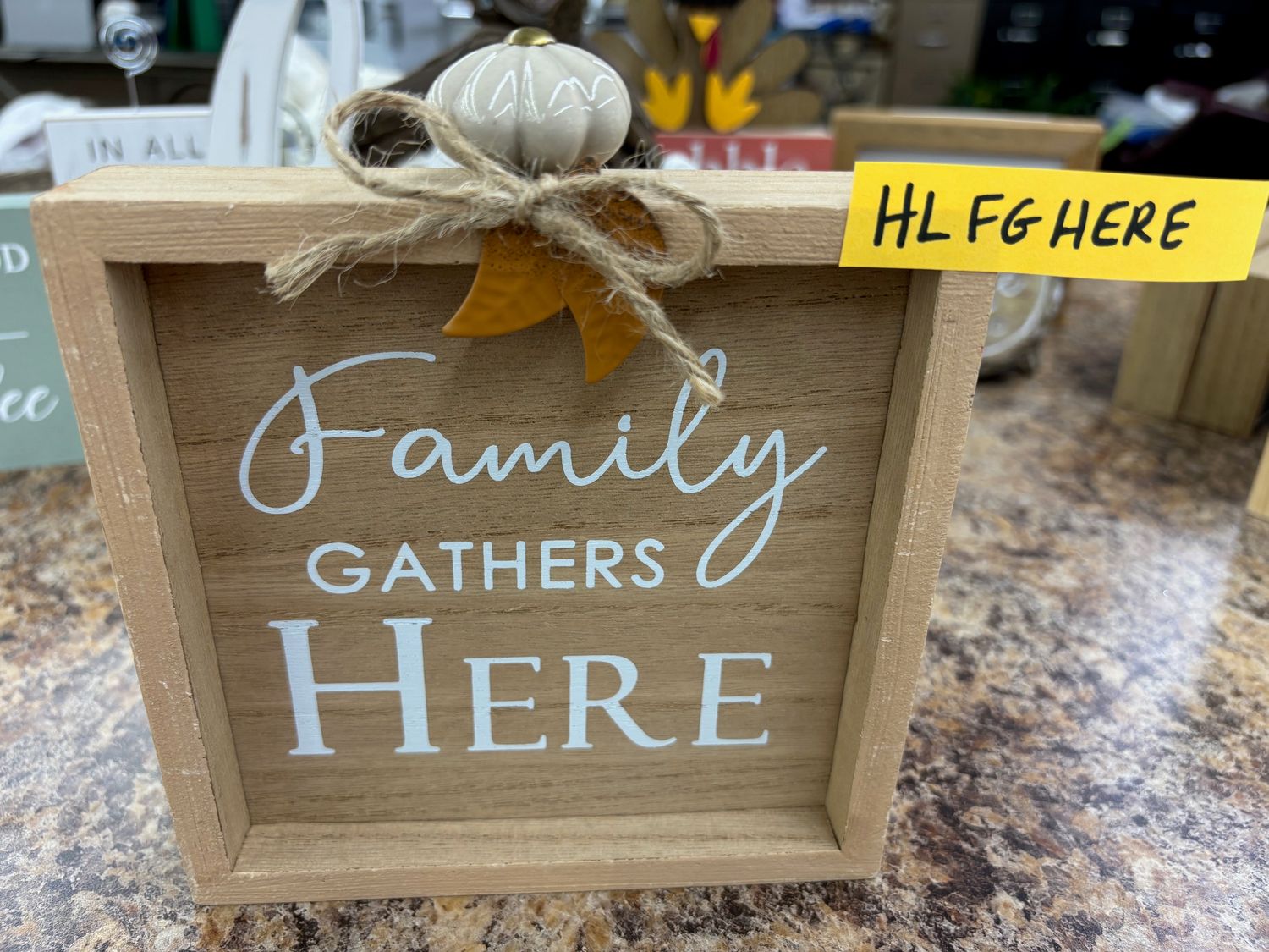 FAMILY GATHERS HERE