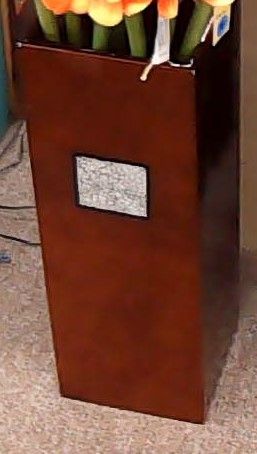 SQUARE RUST VASE