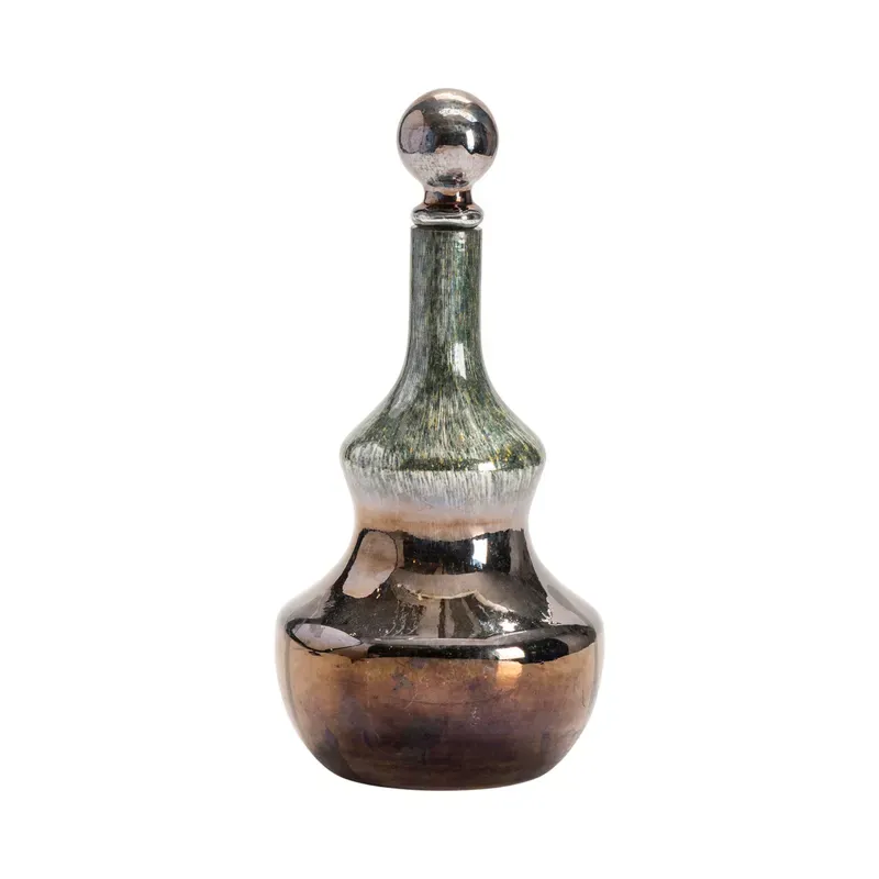 cannes  glass bottle with round ball stopper