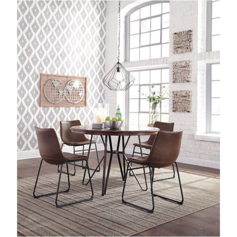 Centiar Round Dining Room Table & 4 Chairs