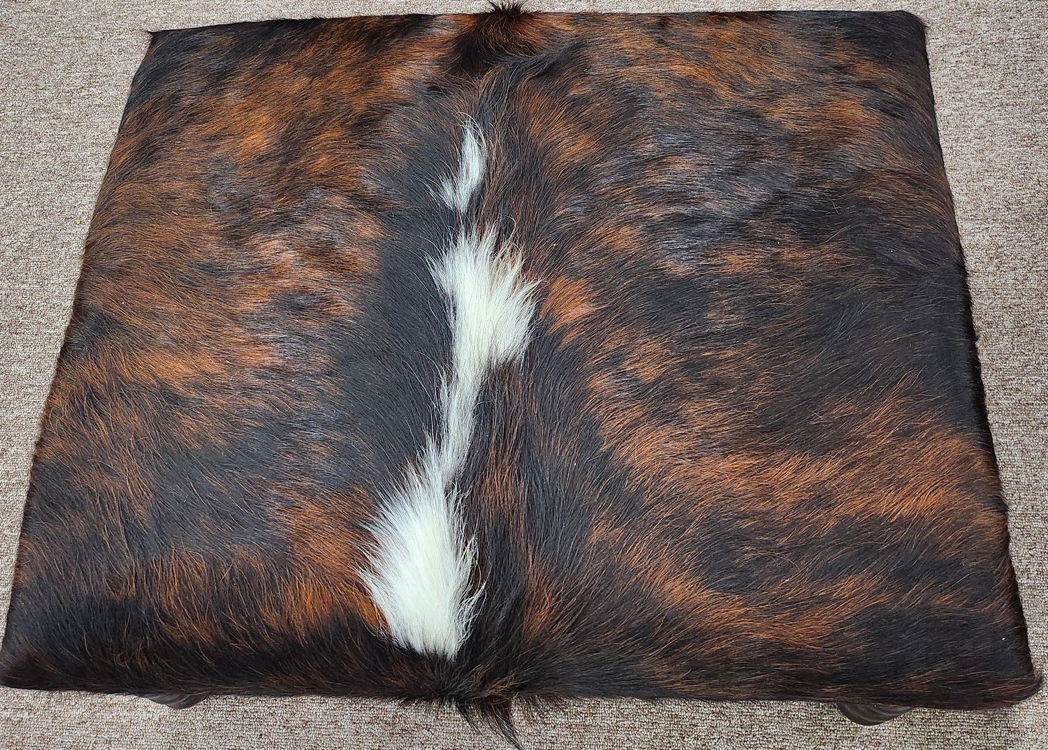 COW HIDE OTTOMAN