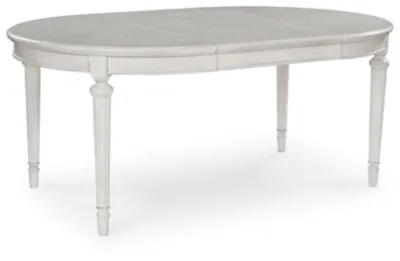 Montelaine Oval Dining Room EXT Table & UPH Side Chair