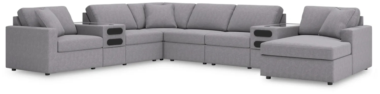 Modmax 8-Piece Sectional with Chaise and Storage Consoles