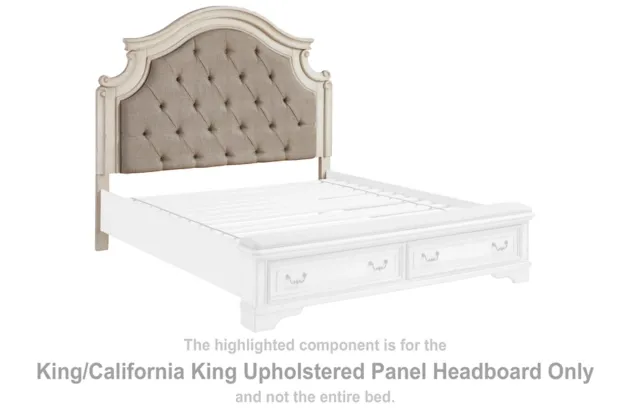 Realyn King/Cal King UPH Panel HDBD/UPH Bench Footboard