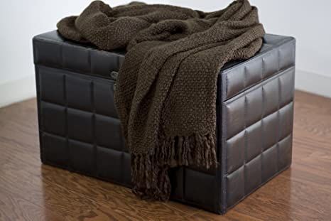 BROWN COLOR THROW