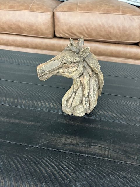 WOOD HORSE HEAD