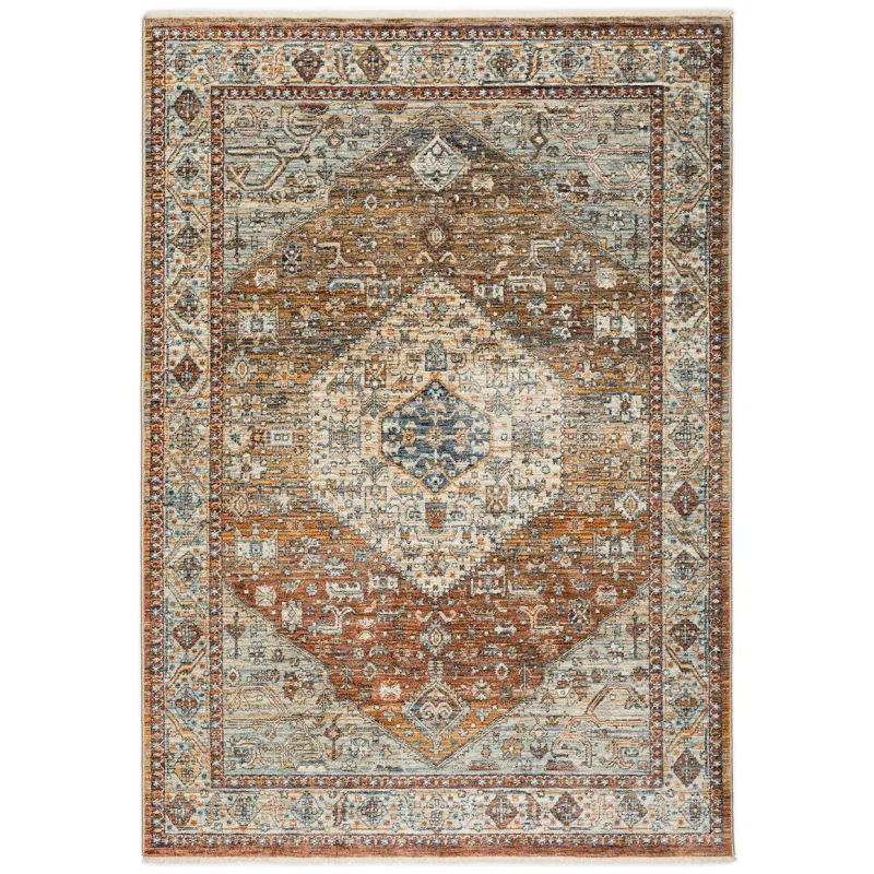 5X8 Bergama BE1 Paprika Rug
