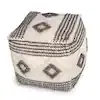Dalia Square Handwoven Ottoman