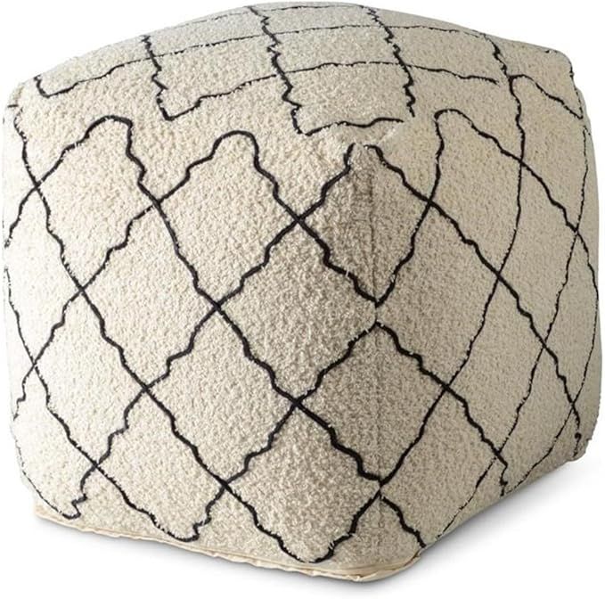 Lattice Square Ottoman