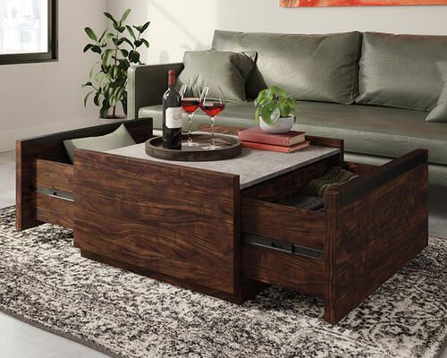 COCKTAIL TABLE W/2 DRAWERS