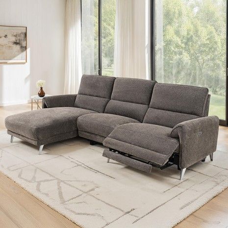 Brande Power Sectional W/ Left Chaise