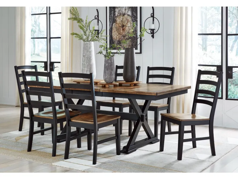 Wildenauer RECT Dining Room EXT Table W/6 CHAIRS