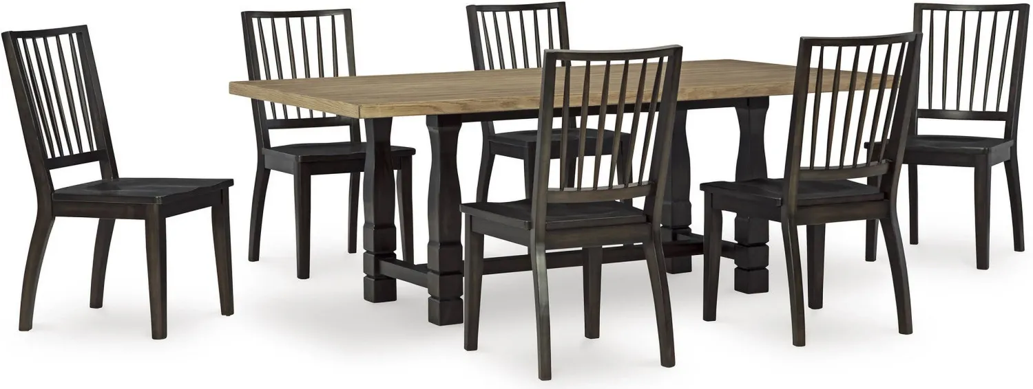 Charterton Rectangular Dining Room Table & Dining Room Side Chair