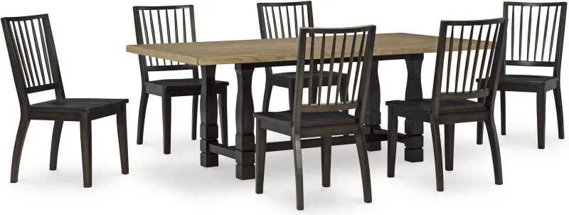 Charterton Rectangular Dining Room Table & Dining Room Side Chair