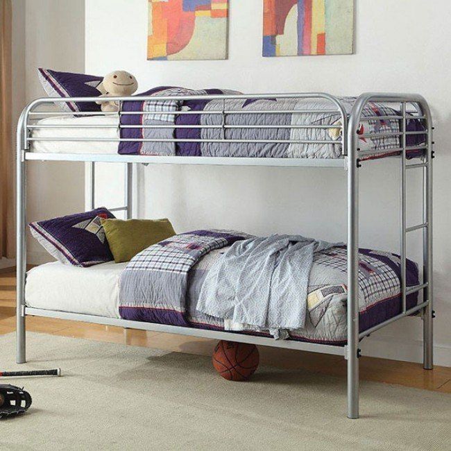 Opal Twin over Twin Bunk Bed CM-BK931SV-TT