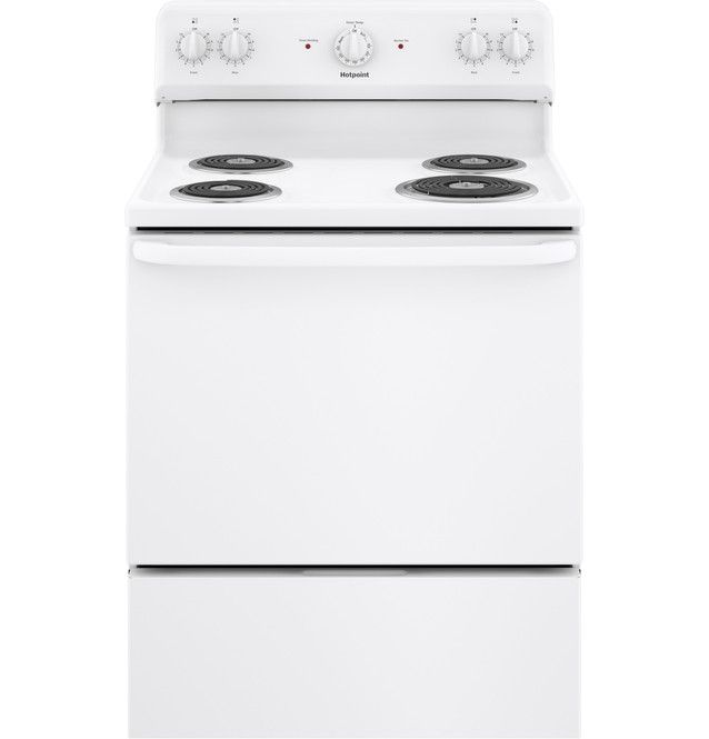 30"  HOTPOINT ELECTRIC RANGE RBS160DMWW