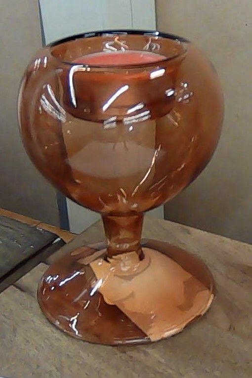 AMBER TEALIGHT 90172