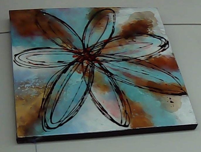 ABSTRACT FLOWER PICTURE CVTOP1526