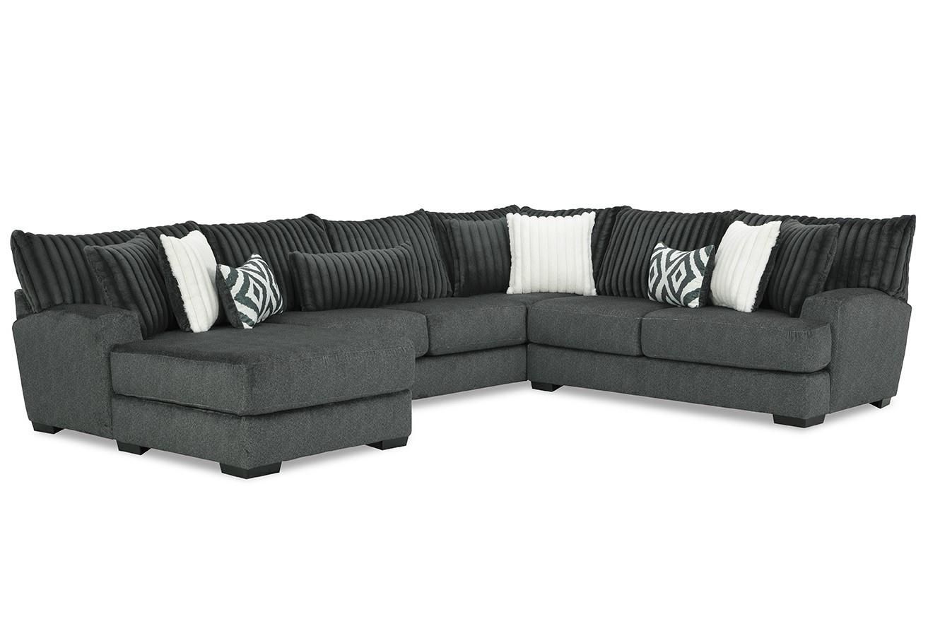 3PC SECTIONAL  / TWEED  0938-52/72/60-GE