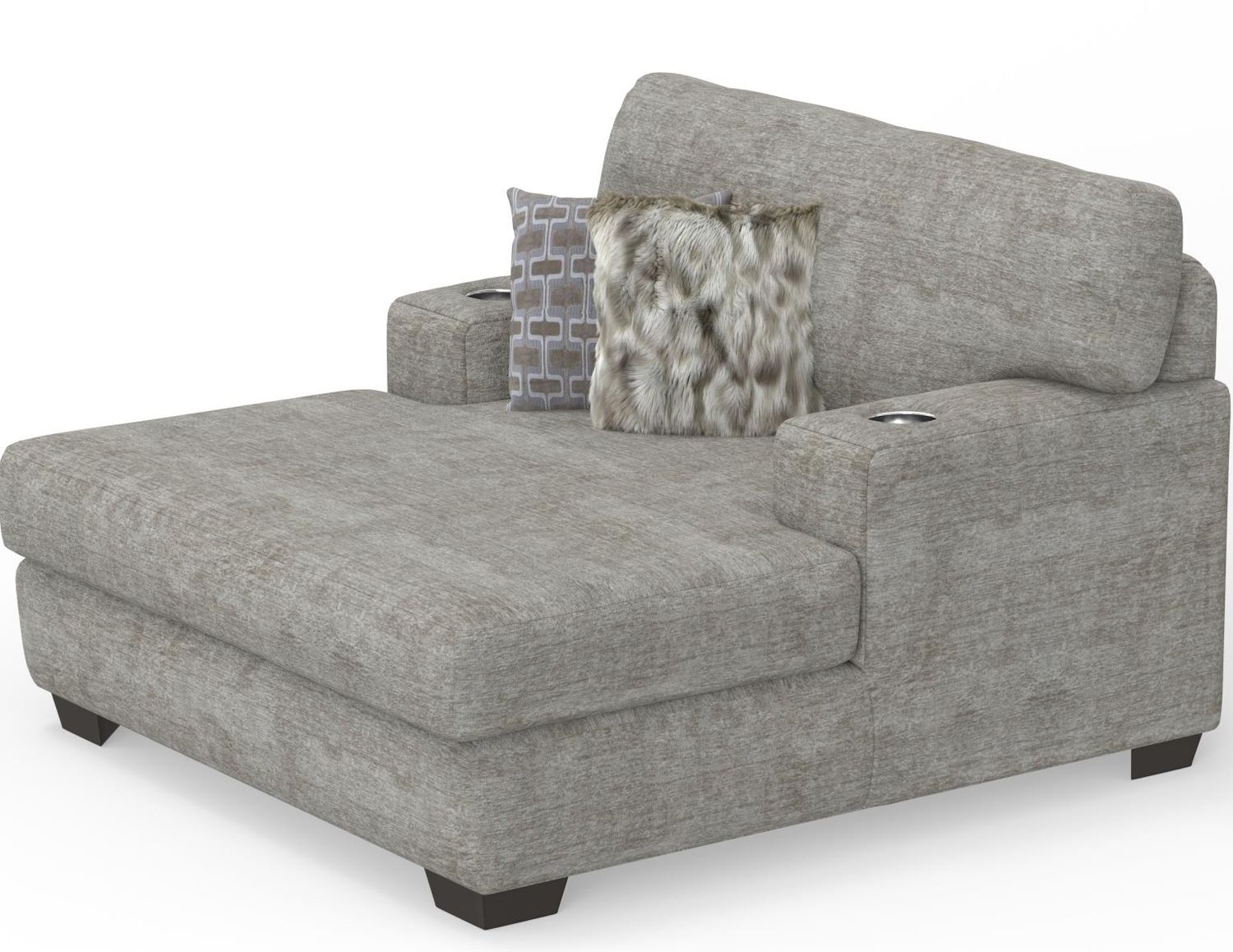 TRIBBLE CHAISE W/CUP HOLDERS