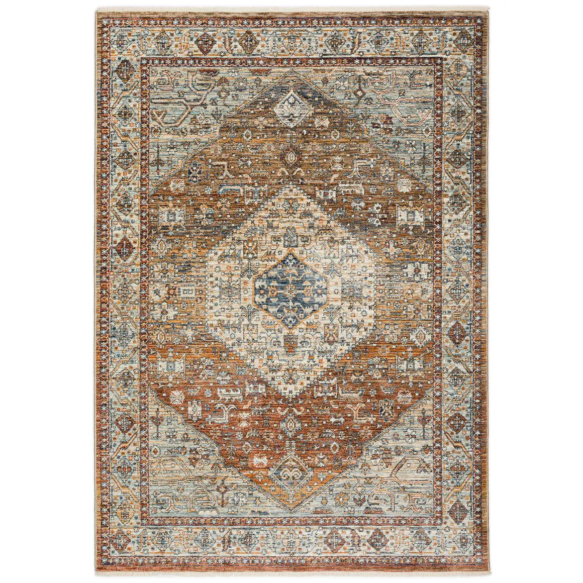 5X8 Bergama BE1 Paprika Rug