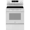 30 in.  Electric Convection Range in White w/ EasyWash Oven Tray, No-Preheat Air Fry GRF600AVWW