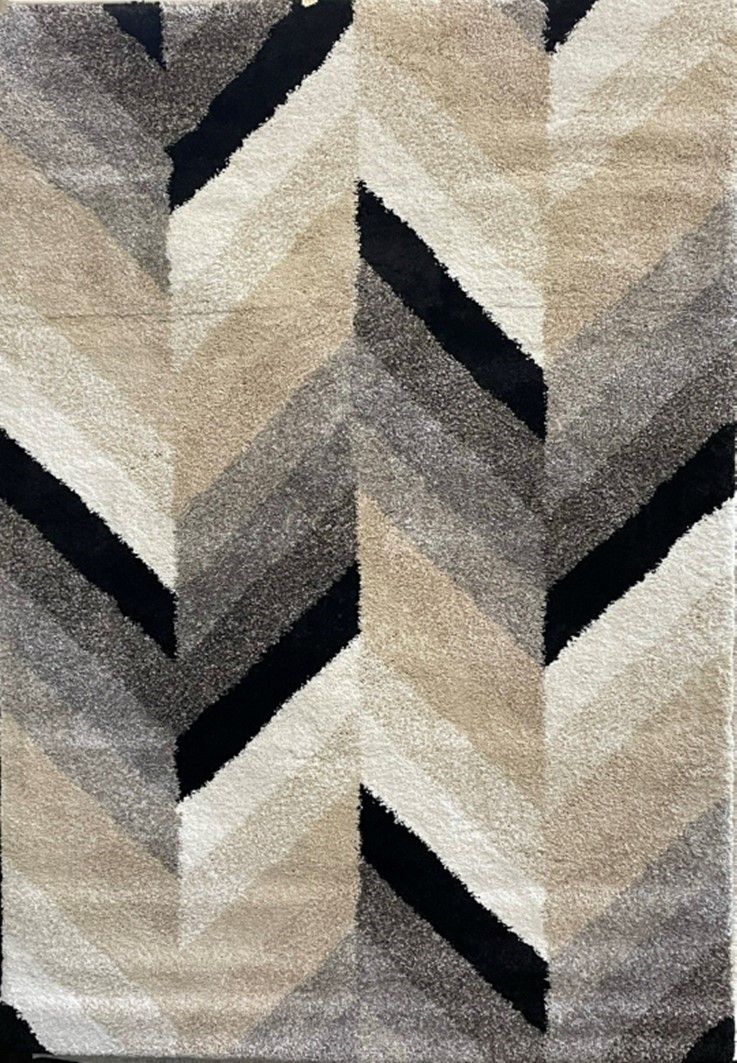 5X8 RUG FS58P GLASS CHEVRON AT