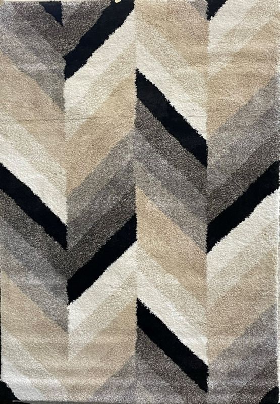 5X8 RUG FS58P GLASS CHEVRON AT