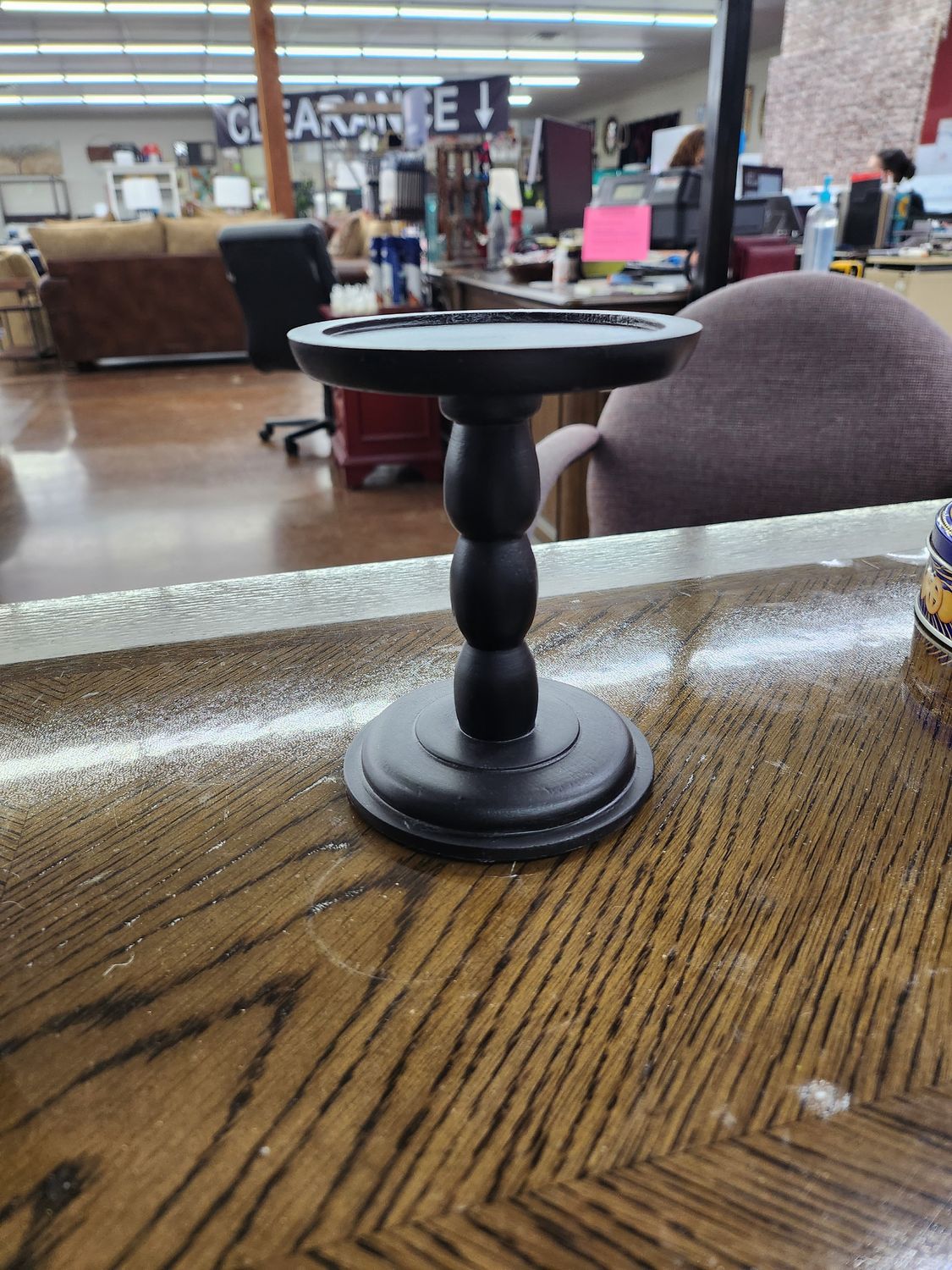 BLACK CANDLE HOLDER