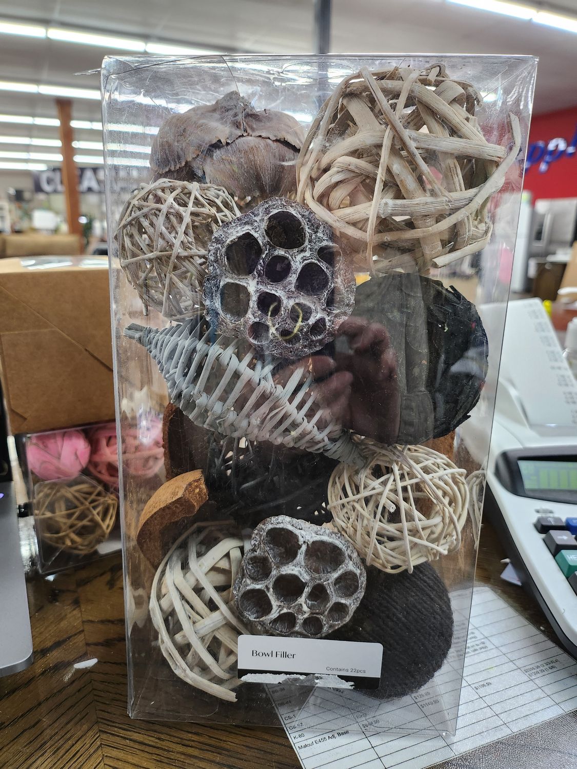 BOWL FILLER NATURAL & BLACK