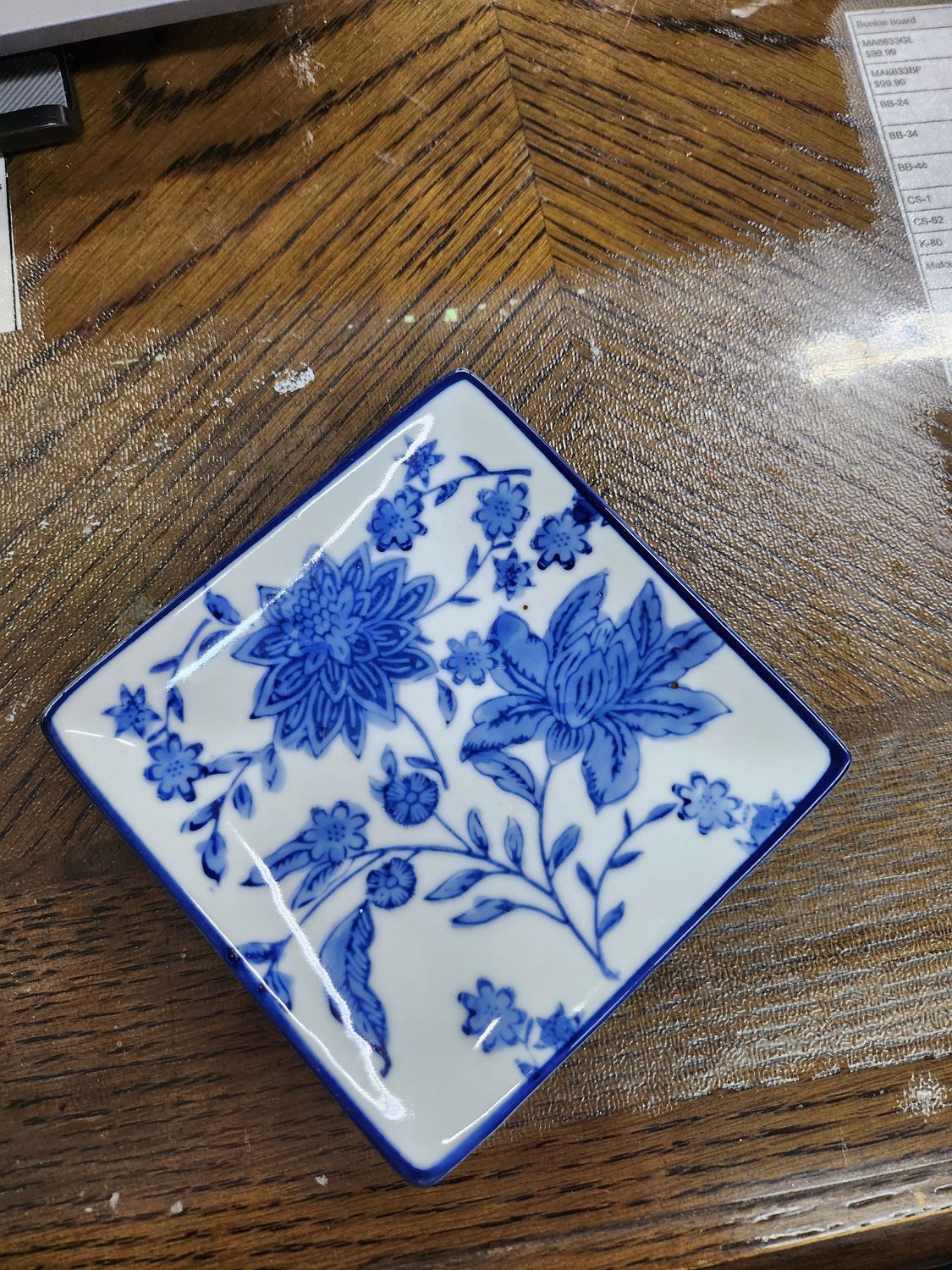 BLUE & WHITE TRAY