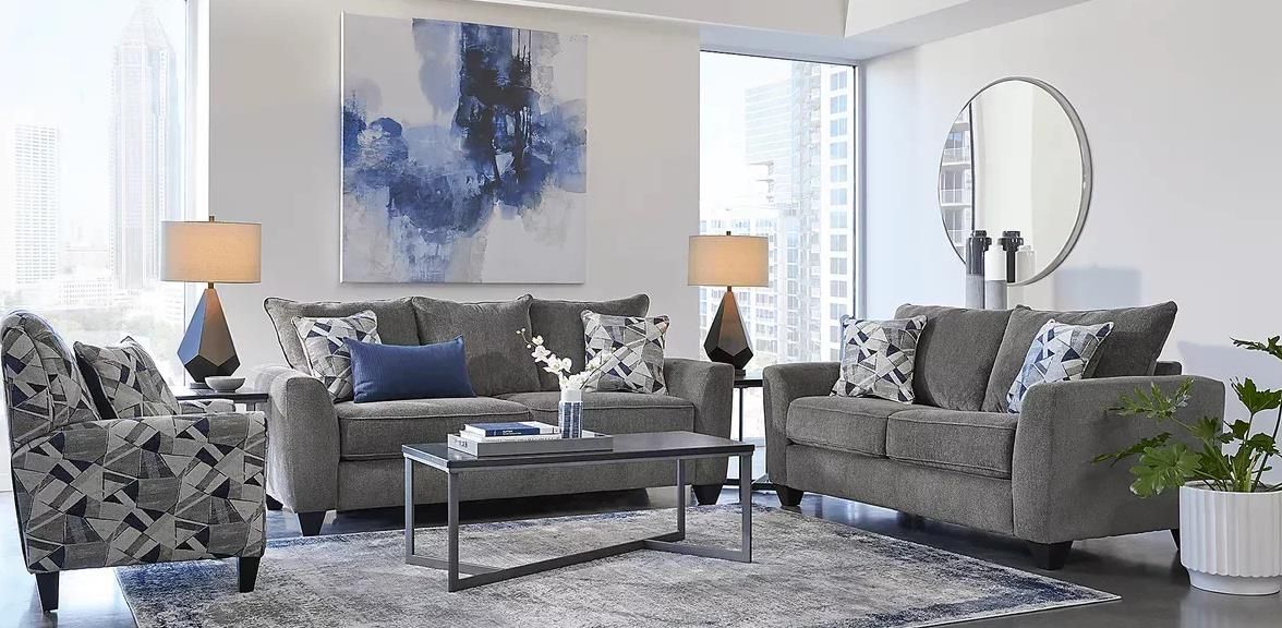 Clearview Slate\Dali Ocean Loveseat