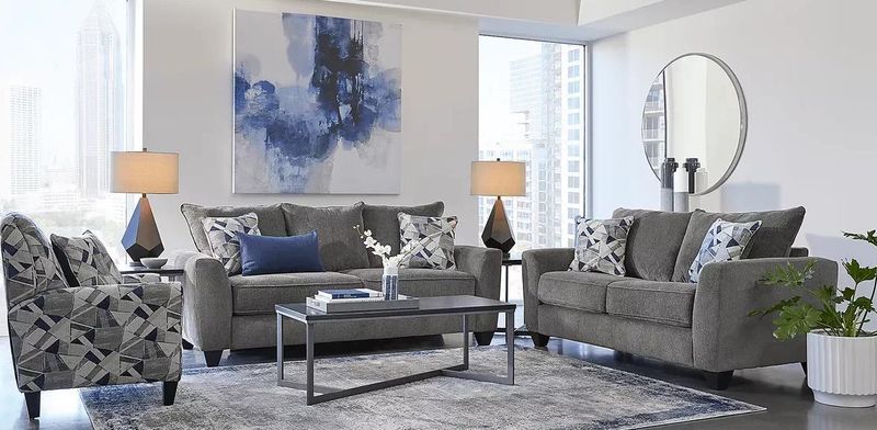 Clearview Slate/Dali Ocean Sofa  0416-00-GENS19894