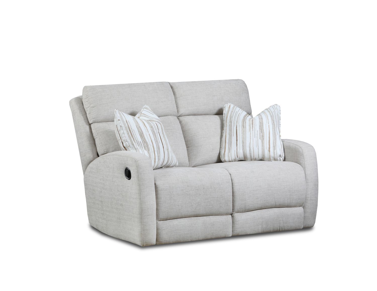 Manual Reclining Loveseat With Pillows