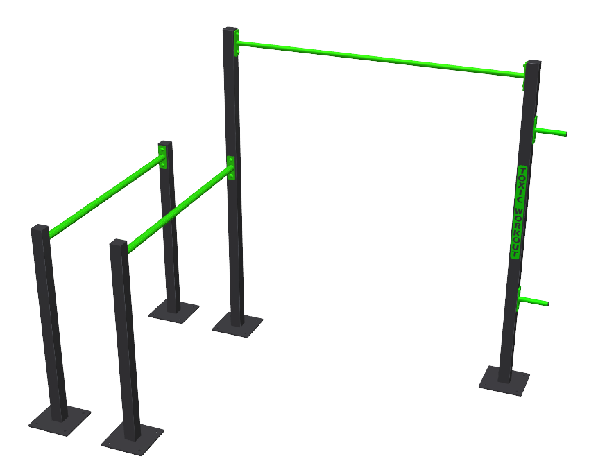 Freestyle bar with parallel bars