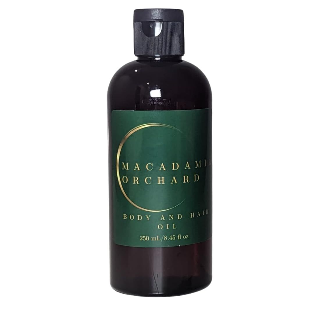 Glowing Skin and Softer Hair-100% Organic Australian Macadamia Oil -Body and Hair Oil by Macadamia Orchard