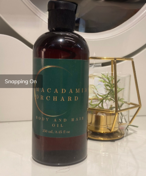 Repair Heat Damaged Hair with Macadamia Orchard Body and Hair Oil