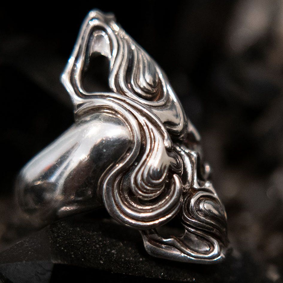 Double Heart Phalanx Ring