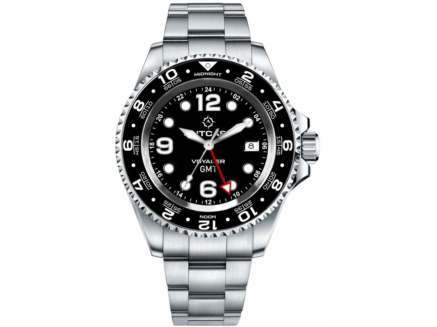 Voyager GMT, with "Double 12" GMT Bezel (Seiko NH34 Movement)