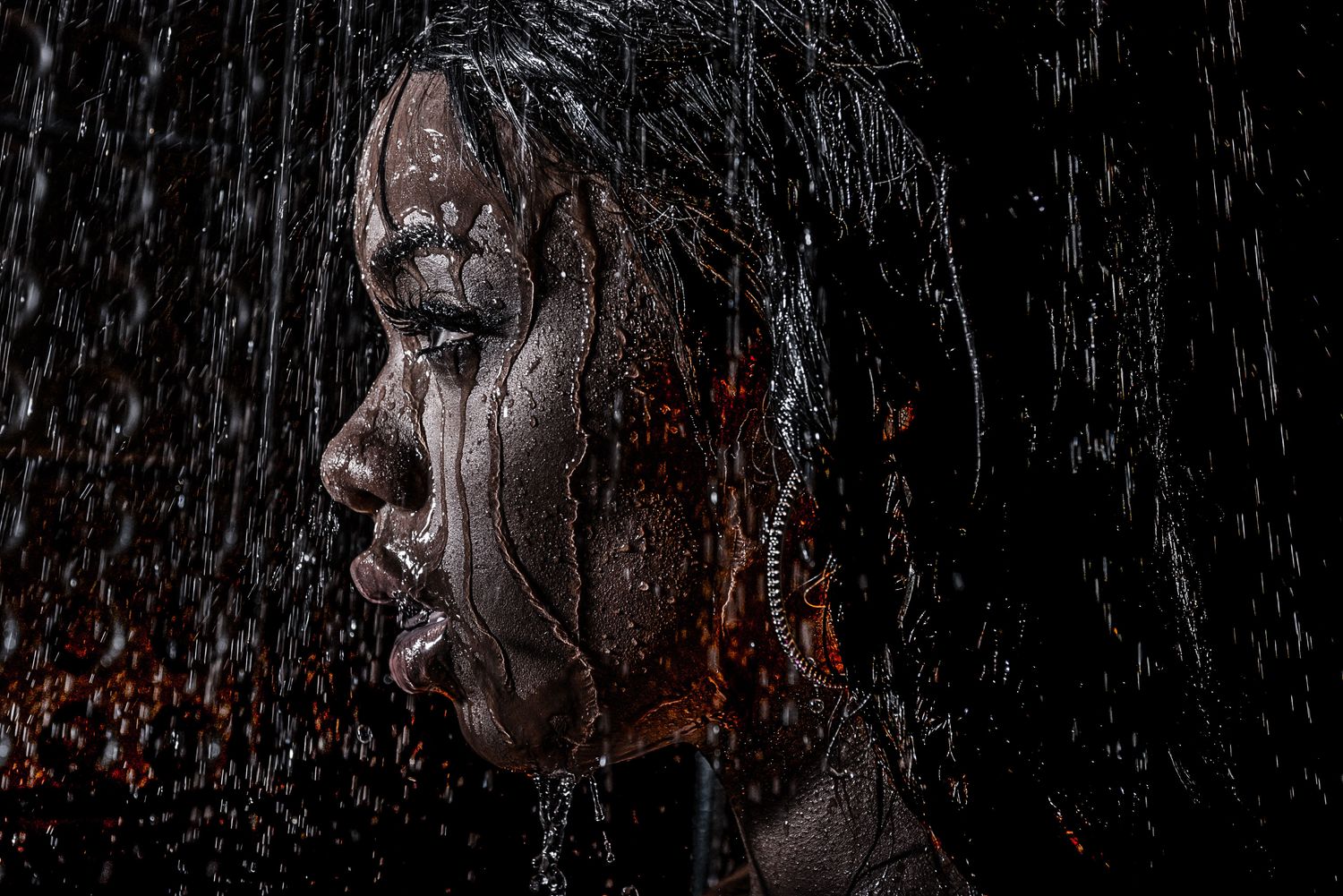 Ana Shower - Acrylic Mounted Print