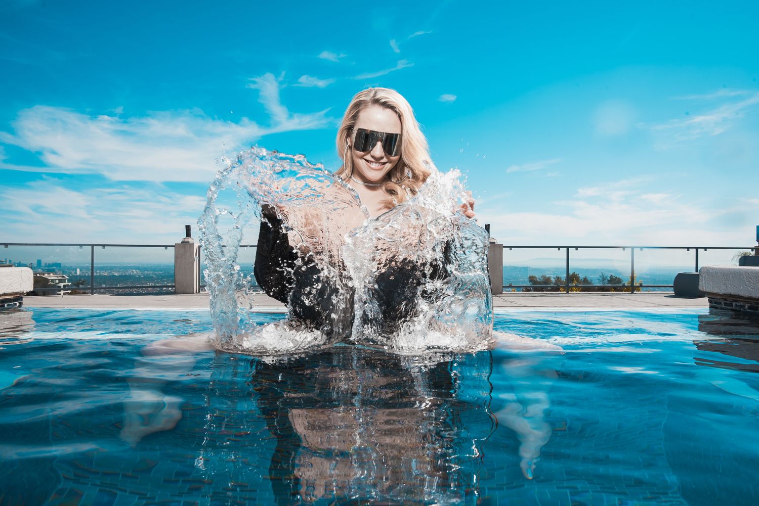 Mia Splash - Acrylic Mounted Print