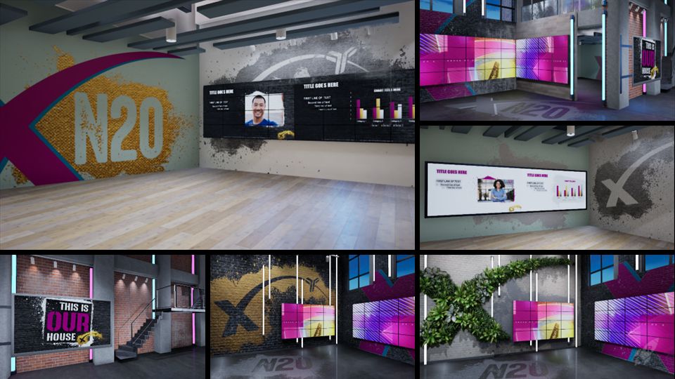 Loft A with Customization - Unreal Virtual Set for Voyager